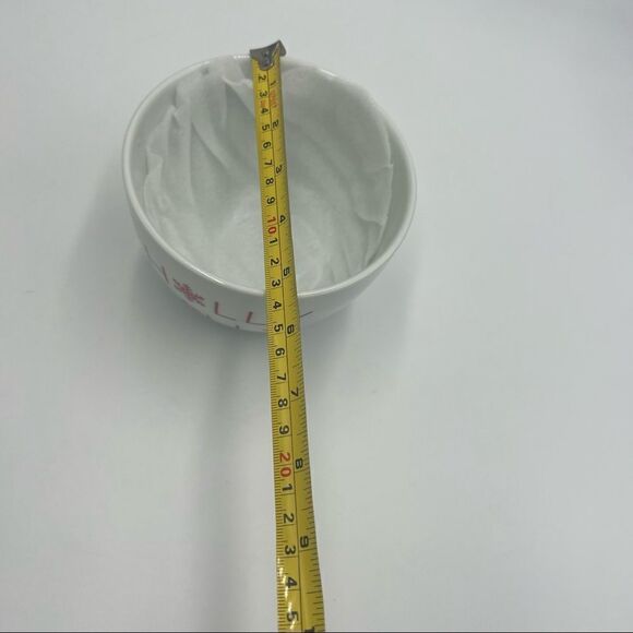 Set of 3 Crate & Barrel Ceramic Small Nesting Bowls. Holiday Nesting Bowls. - Picture 11 of 13